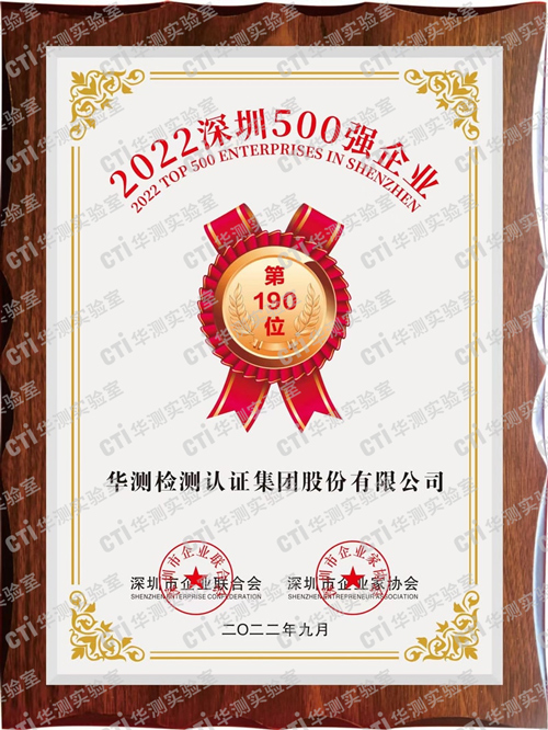 2022深圳500强企业
